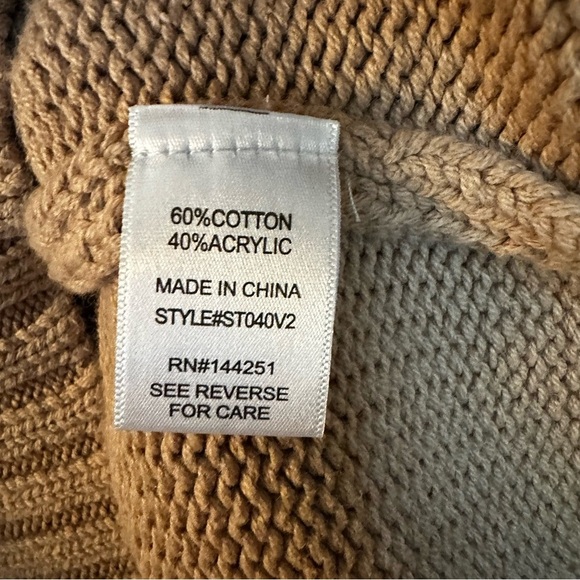 Sincerely Jules Beige Bow Crewneck Pullover Sweater XL - Picture 7 of 7